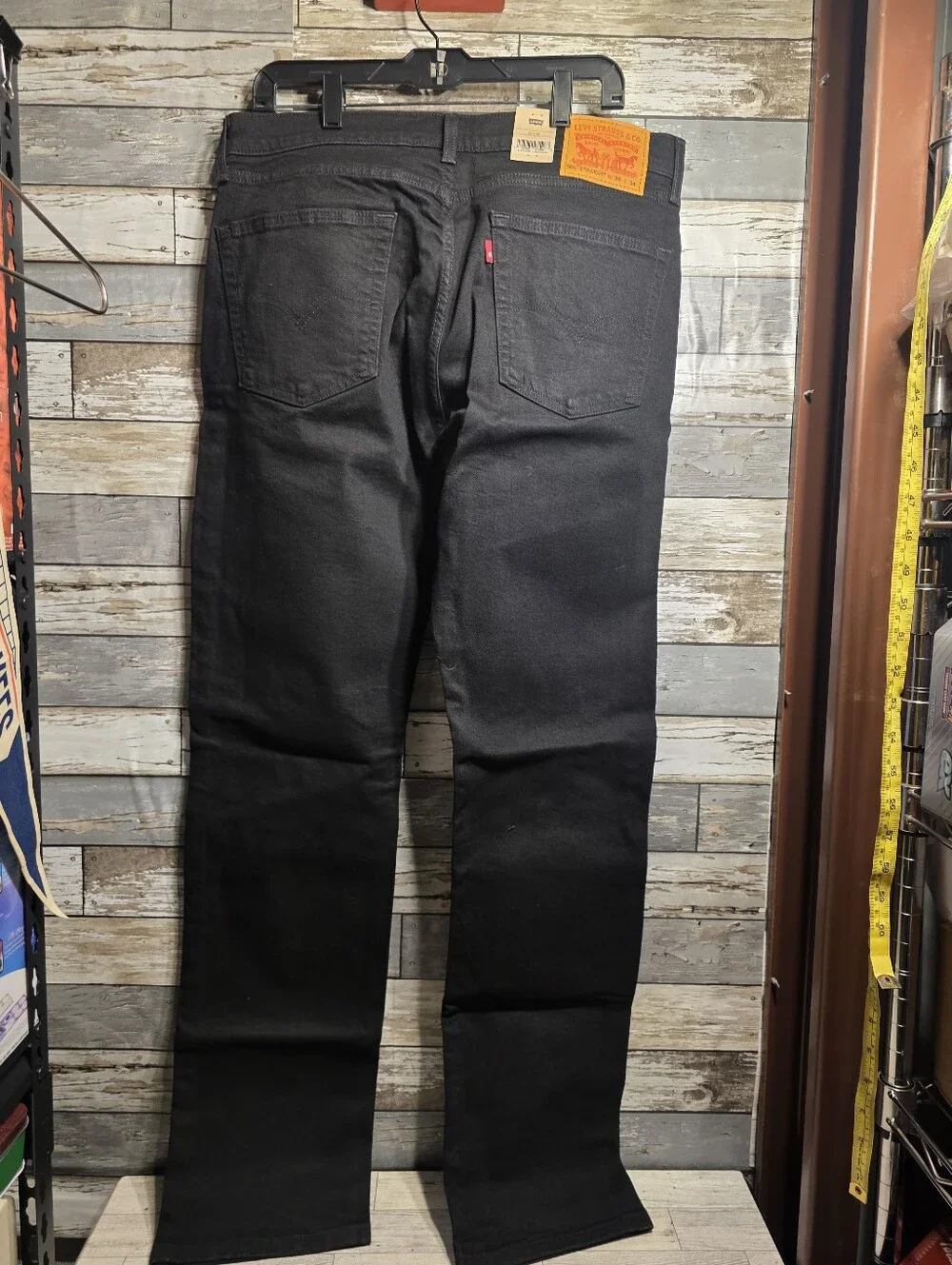 Levi's Black Straight Jeans